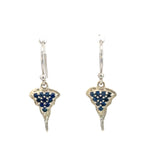 Bays Collection 'Little Jerusalem' Blue Sapphire Earrings
