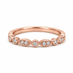 18ct Rose Gold & Diamond Dress Band