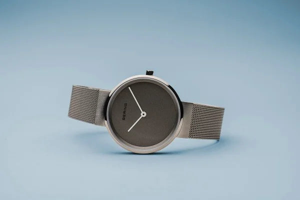 Bering Classic Polished/Brushed Silver & Grey Watch