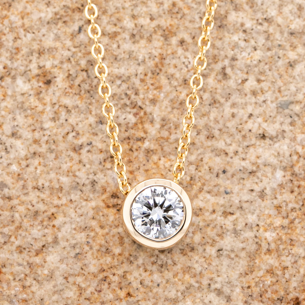 14ct Yellow Gold 1.02ct Lab Grown Diamond Necklace - Markbridge Jewellers