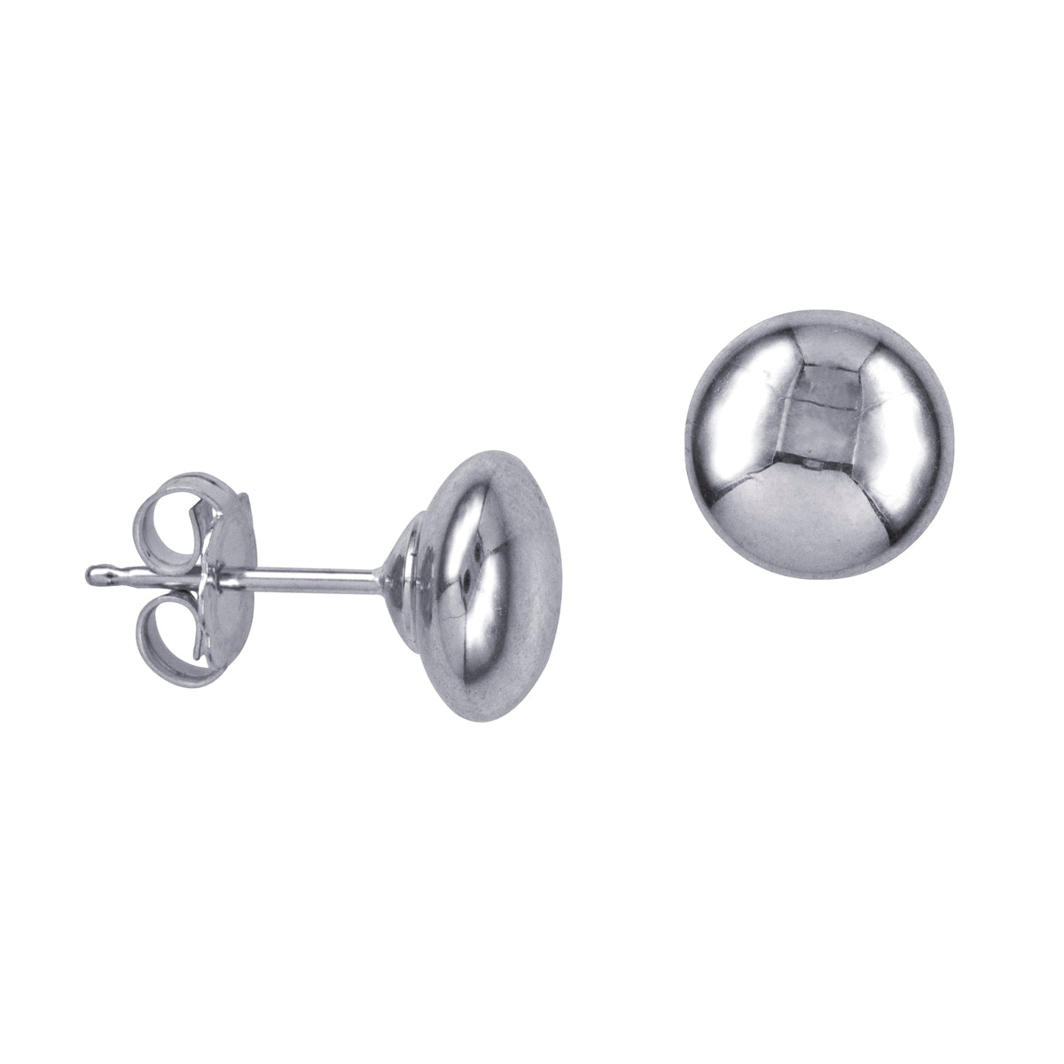 3-6mm Heavy Flattened Ball Studs - Markbridge Jewellers