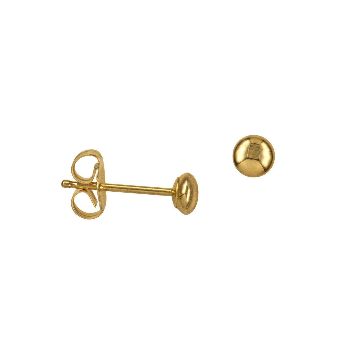 3-6mm Heavy Flattened Ball Studs - Markbridge Jewellers