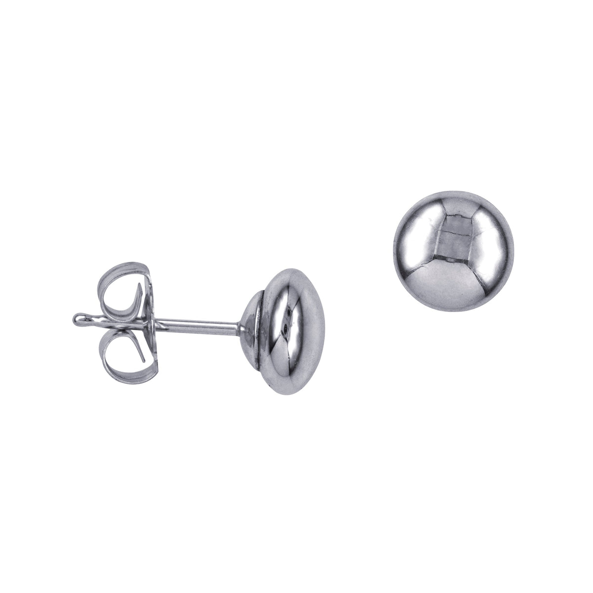 3-6mm Heavy Flattened Ball Studs - Markbridge Jewellers