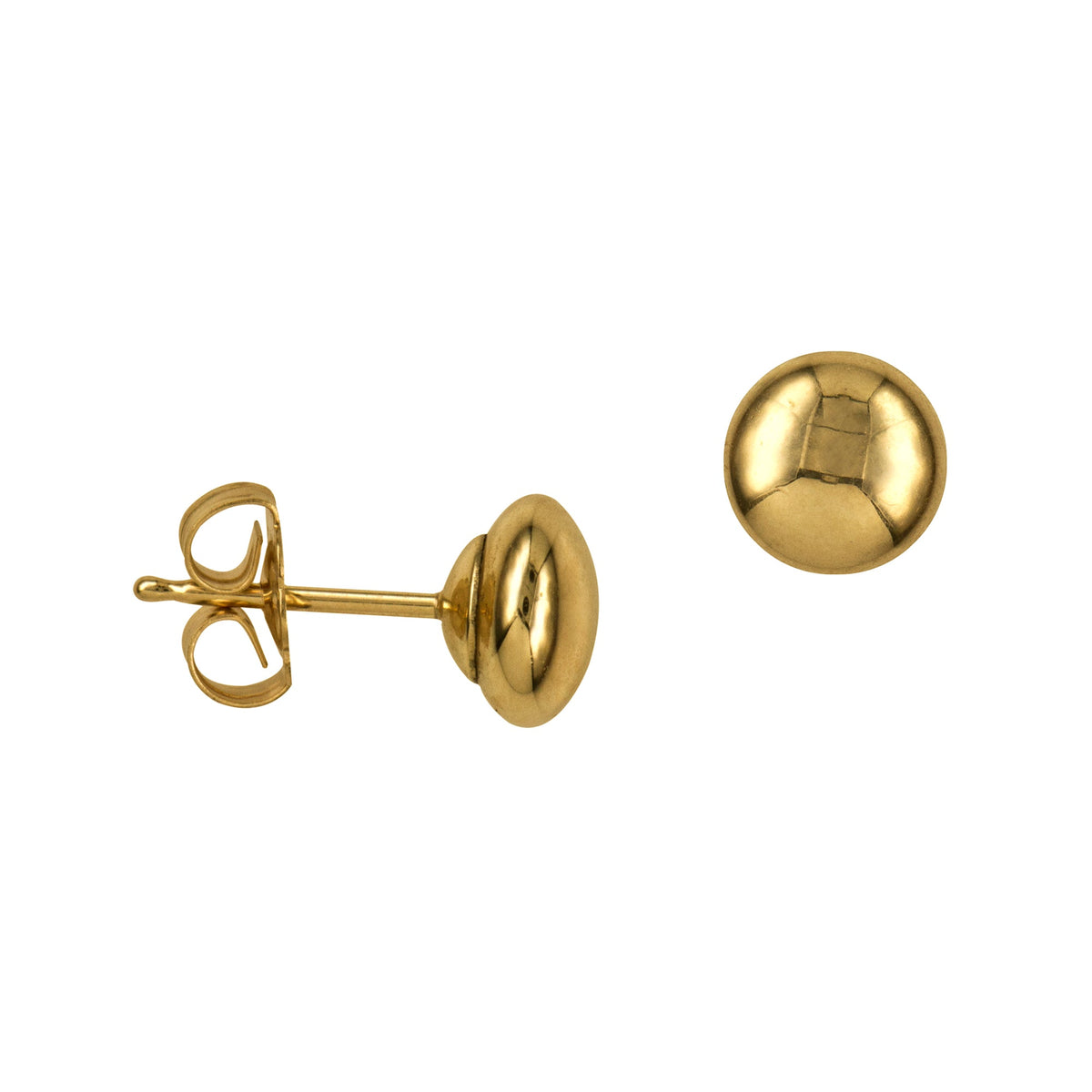 3-6mm Heavy Flattened Ball Studs - Markbridge Jewellers