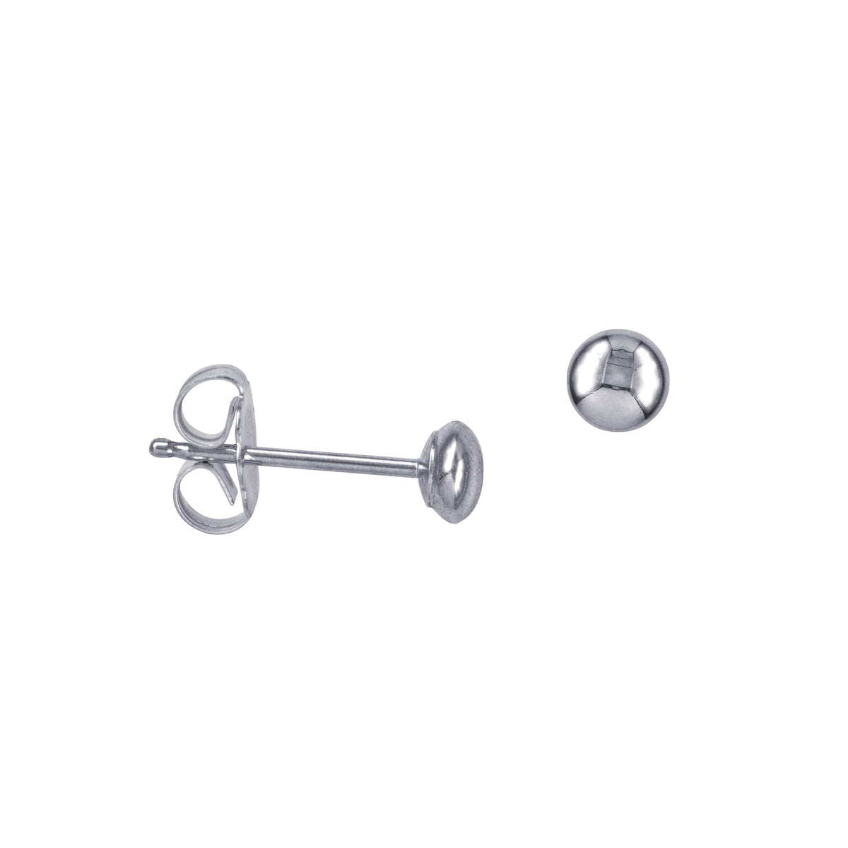3-6mm Heavy Flattened Ball Studs - Markbridge Jewellers