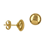 3-6mm Heavy Flattened Ball Studs - Markbridge Jewellers