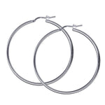 40mm Plain Gold Hoop Earrings - Markbridge Jewellers