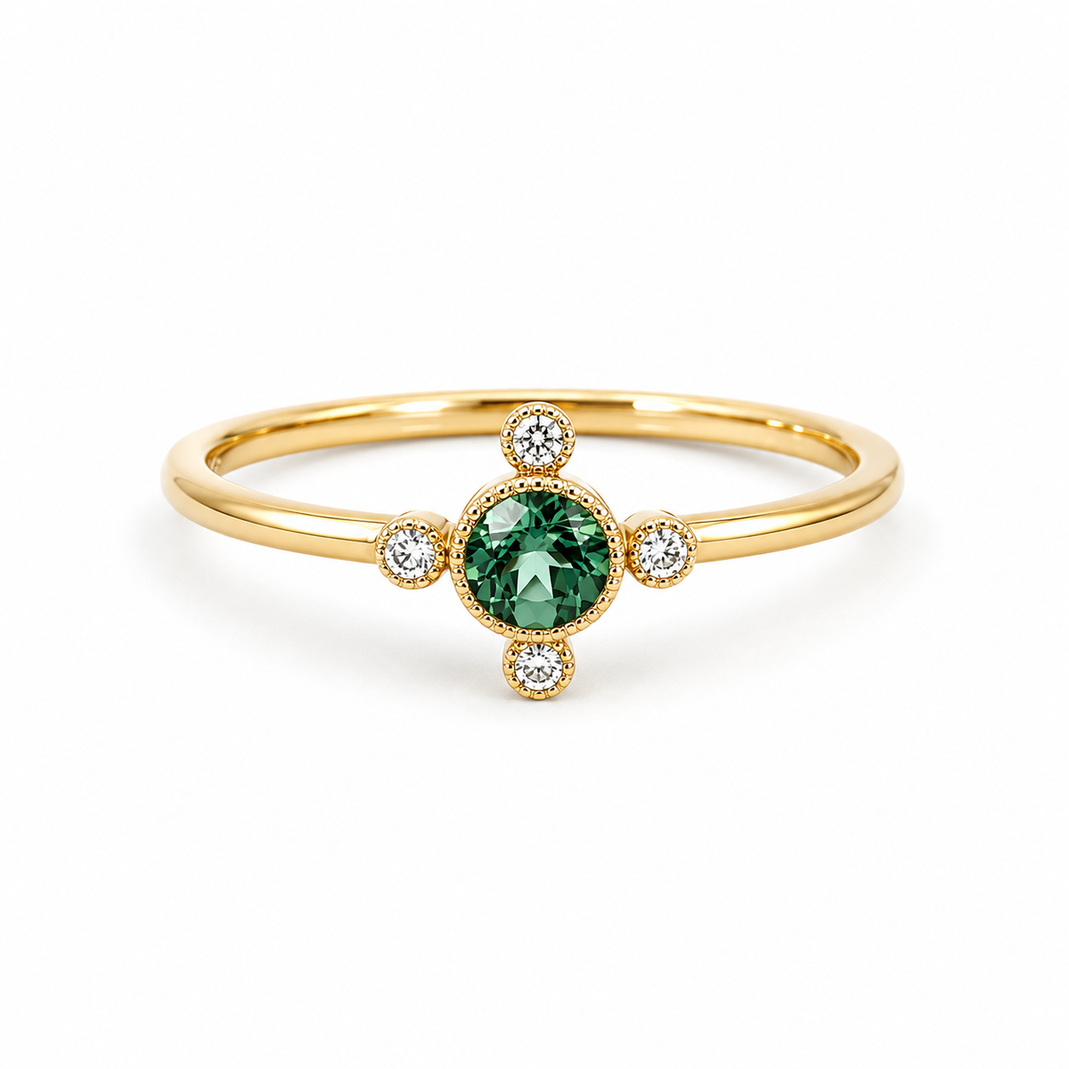 Tourmaline & Diamond Dress Ring
