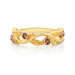 Australian Chocolate Diamond & Yellow Gold Dress Ring