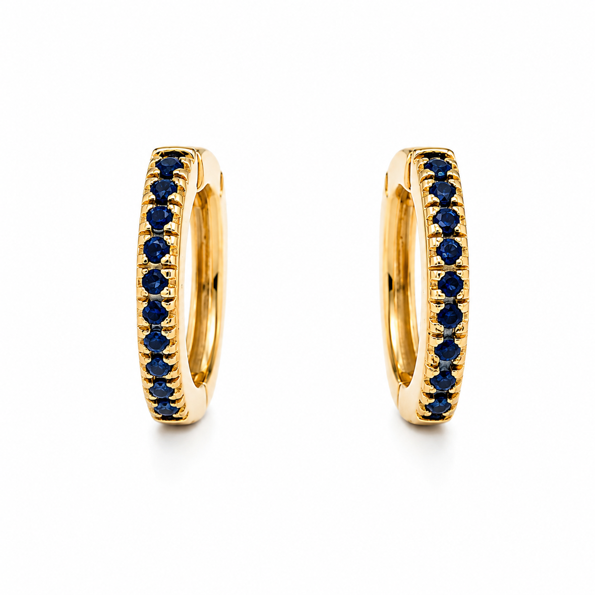 Sapphire Huggie Earrings
