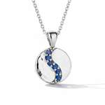 Bays Collection Blue Sapphire Pendant