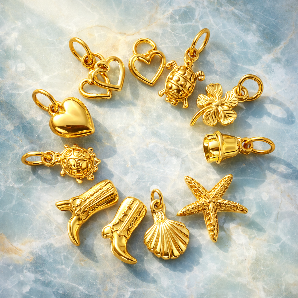 9ct Yellow Gold Small Heart Charm