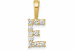 9ct Yellow Gold Initial E Slider