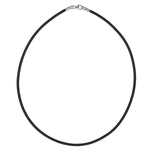 Neoprene Necklet with Silver Clasp 3mm