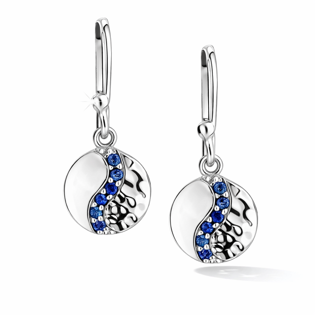 Bays Collection Blue Sapphire Earrings