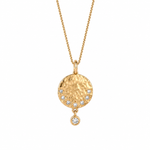 9ct Yellow Gold 0.16ct Diamond ‘Isabella’ Circle Pendant