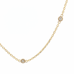 14ct Yellow Gold 0.29ct Diamond Cable Chain