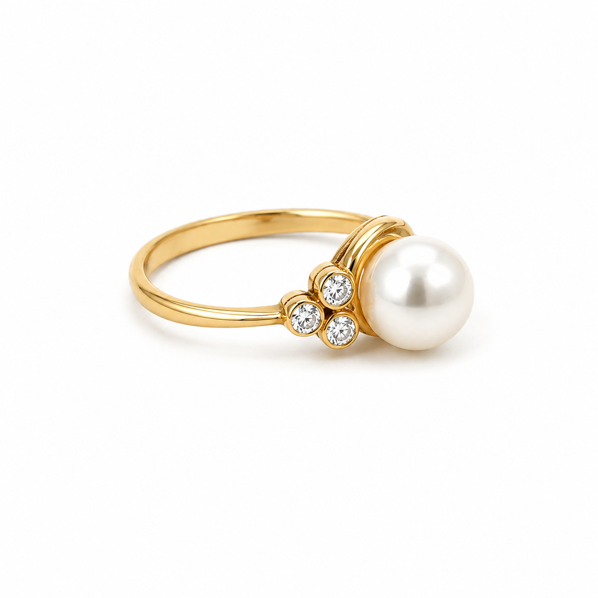 Diamond and Pearl Ring