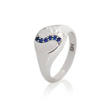 Bays Collection Blue Sapphire Signet Ring - Markbridge Jewellers