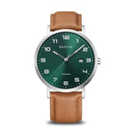 Bering Titanium Brushed Silver & Green Men's Watch - Markbridge Jewellers