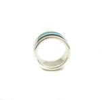 Blue & Black Striped Ring - Markbridge Jewellers