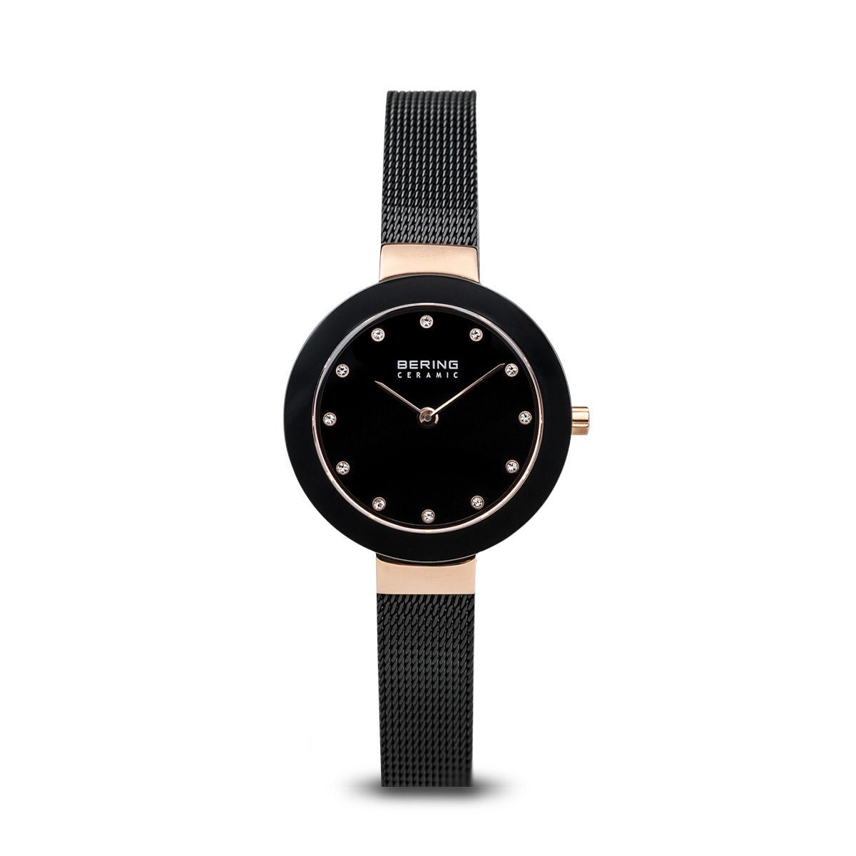 Ceramic Black & Rose Watch - Markbridge Jewellers