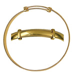 Childs Rope Edge Plain Expanding Bangle - Markbridge Jewellers