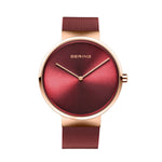 Bering Classic Polished Rose Gold Watch