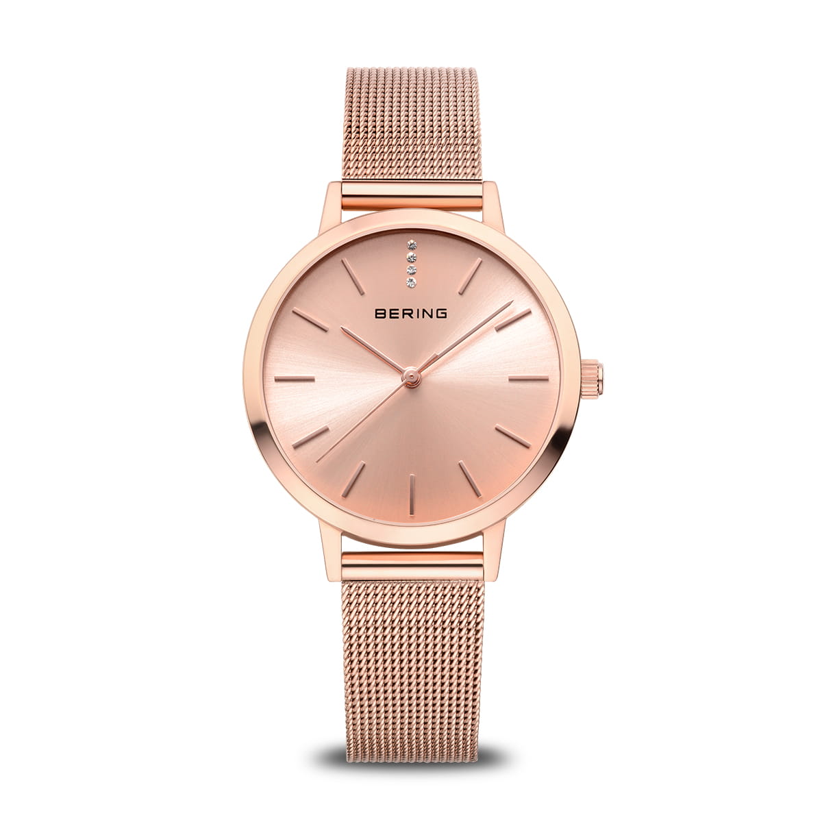 Bering Classic Rose Gold Polished Watch