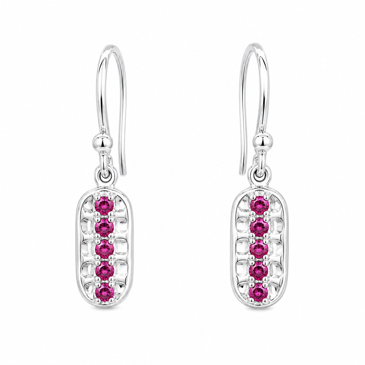Bays Collection 'Akuna' Pink Sapphire Earrings