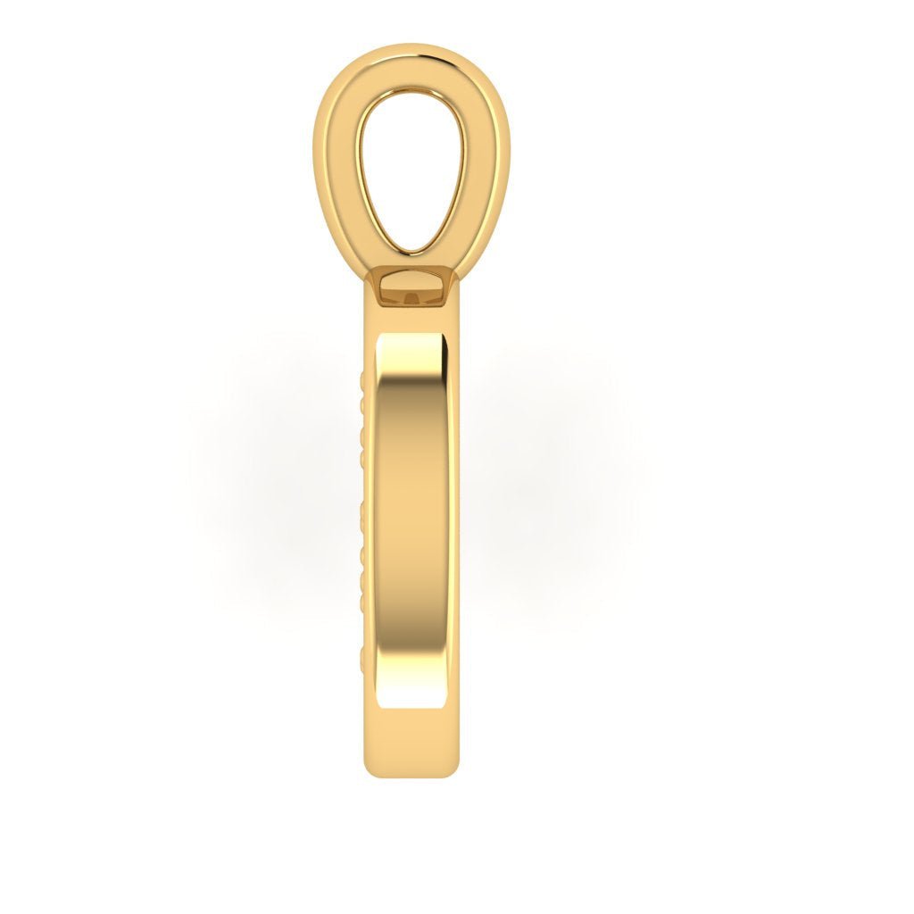 9ct Gold Diamond Cluster Initial Pendant