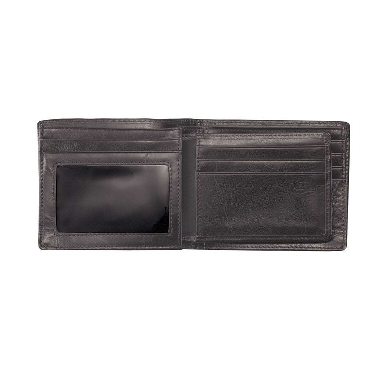 Dark Brown Leather Wallet - Markbridge Jewellers