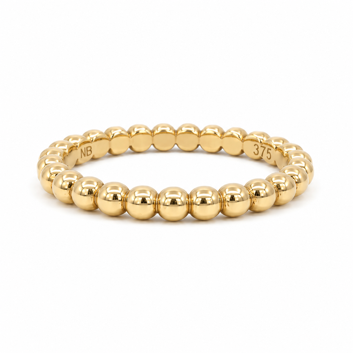 9ct Yellow Gold Ball Dress Band