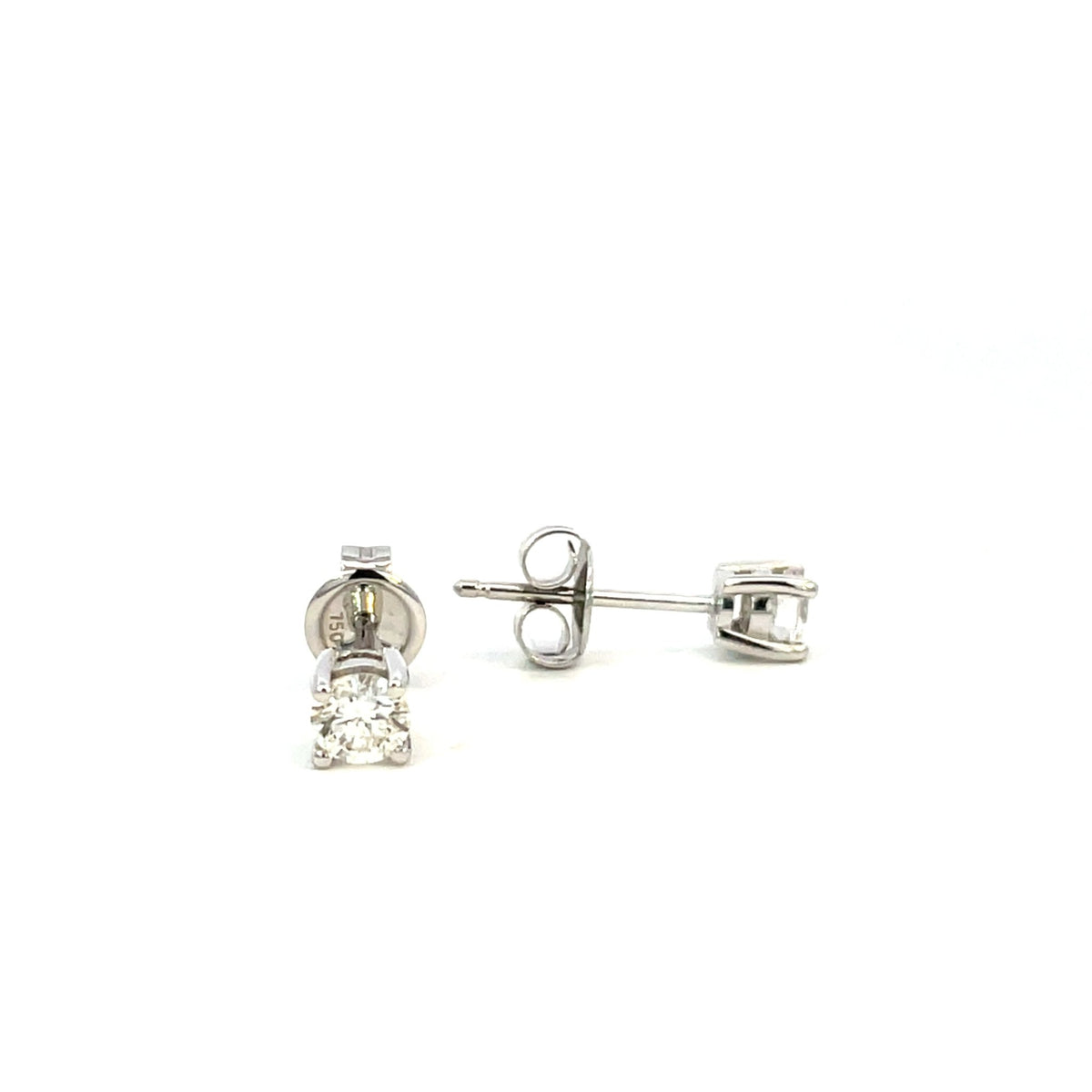Diamond Solitaire Stud Earrings - Markbridge Jewellers