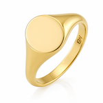 Oval Shape Signet Ring