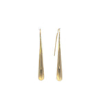 Elongated Yellow Gold Drop Earrings - Markbridge Jewellers