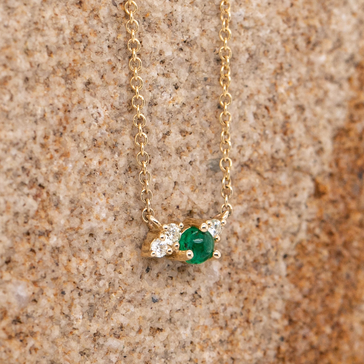 Emerald & Diamond Necklace - Markbridge Jewellers