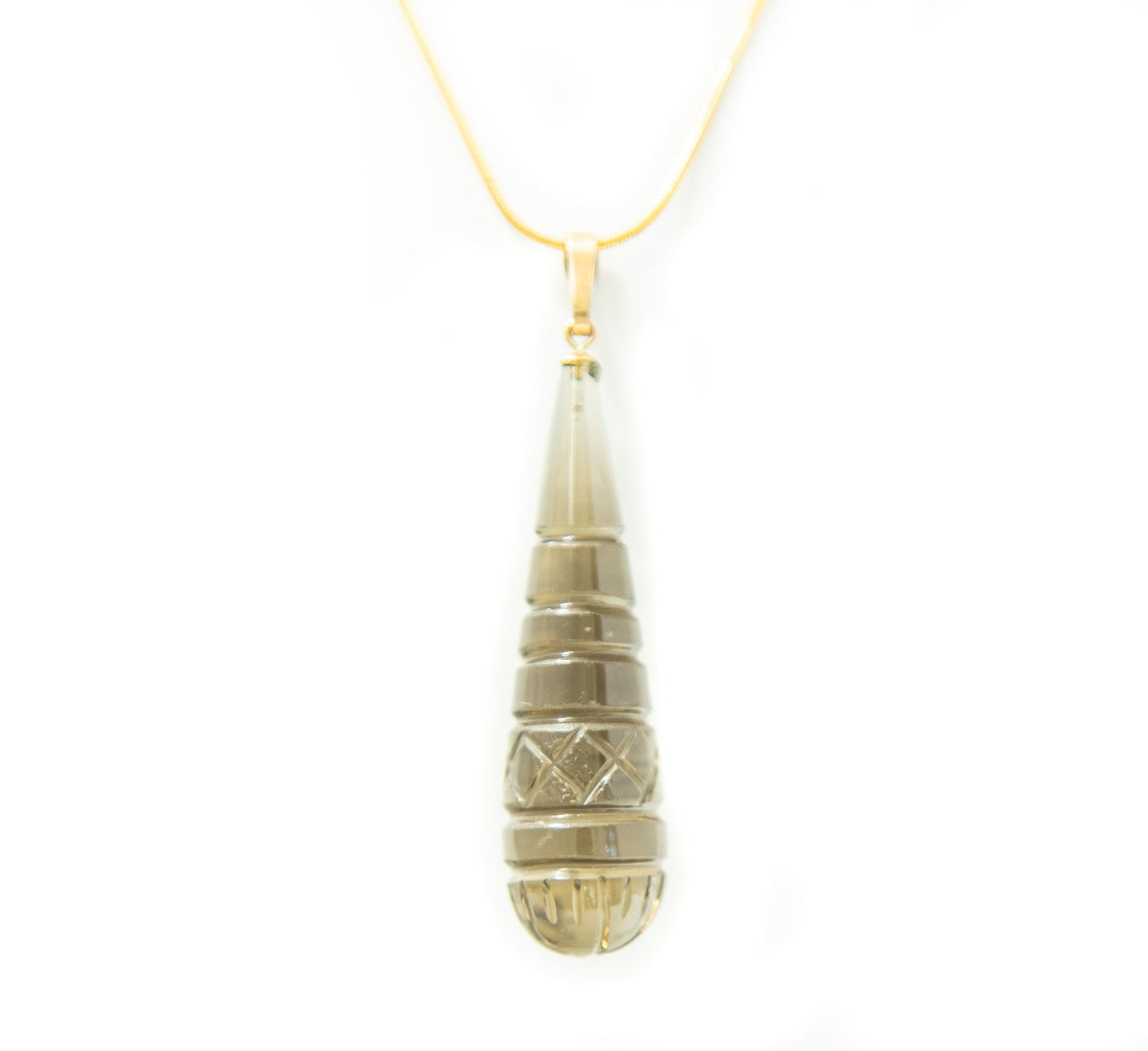 Faceted Smokey Quartz Pendant - Markbridge Jewellers