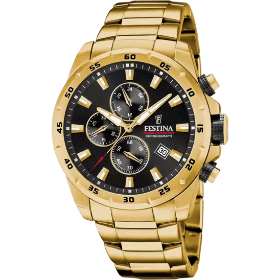 FESTINA Timeless Chronograph Gold Men's Watch - Markbridge Jewellers