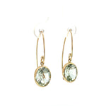 Green Amethyst Sharp Drop Earrings - Markbridge Jewellers