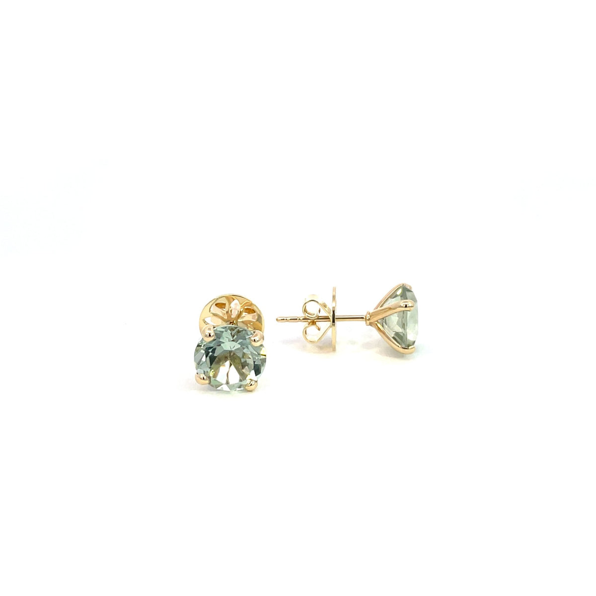 Green Amethyst Studs - Markbridge Jewellers