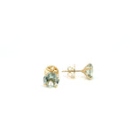 Green Amethyst Studs - Markbridge Jewellers