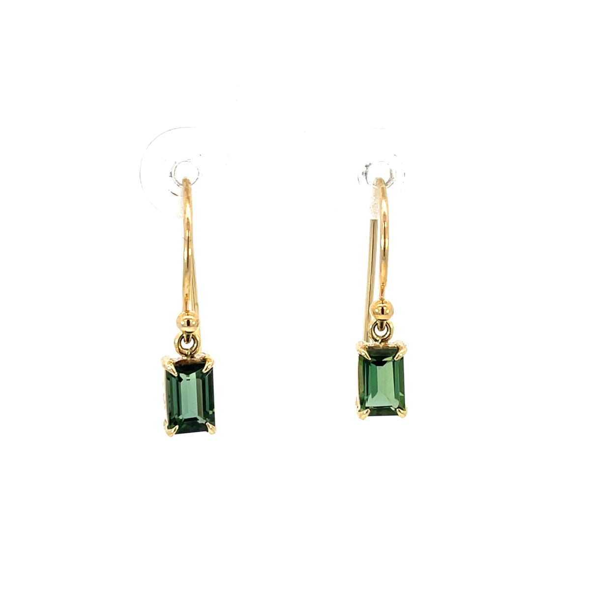 Green Tourmaline Drop Earrings - Markbridge Jewellers