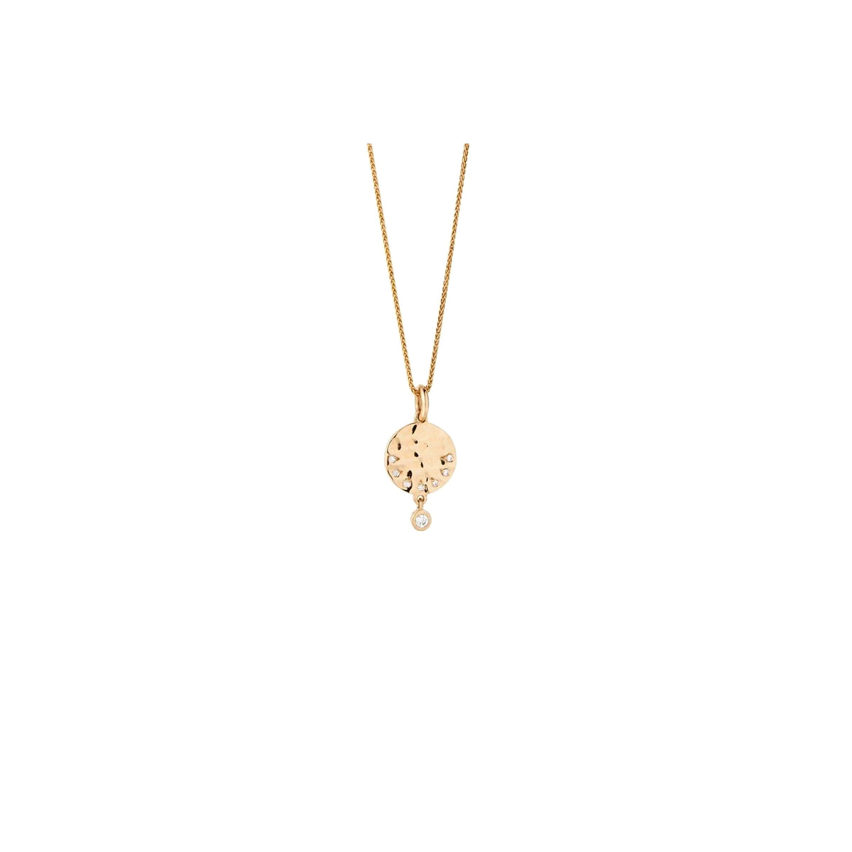 9ct Yellow Gold 0.16ct Diamond ‘Isabella’ Circle Pendant
