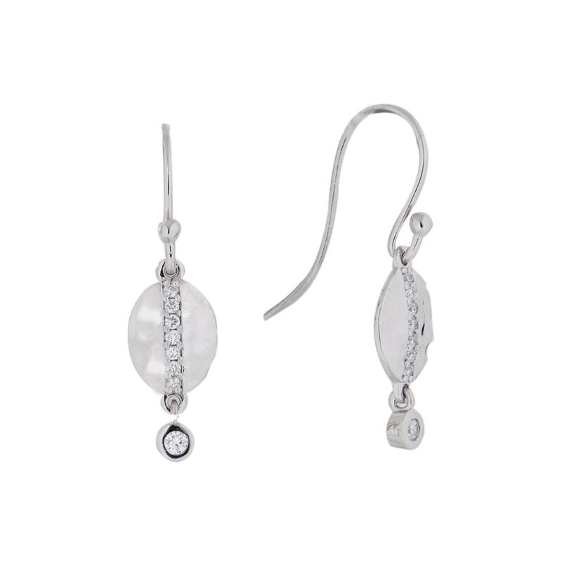 Isabella Collection White Gold Oval Shaped Diamond Earrings - Markbridge Jewellers