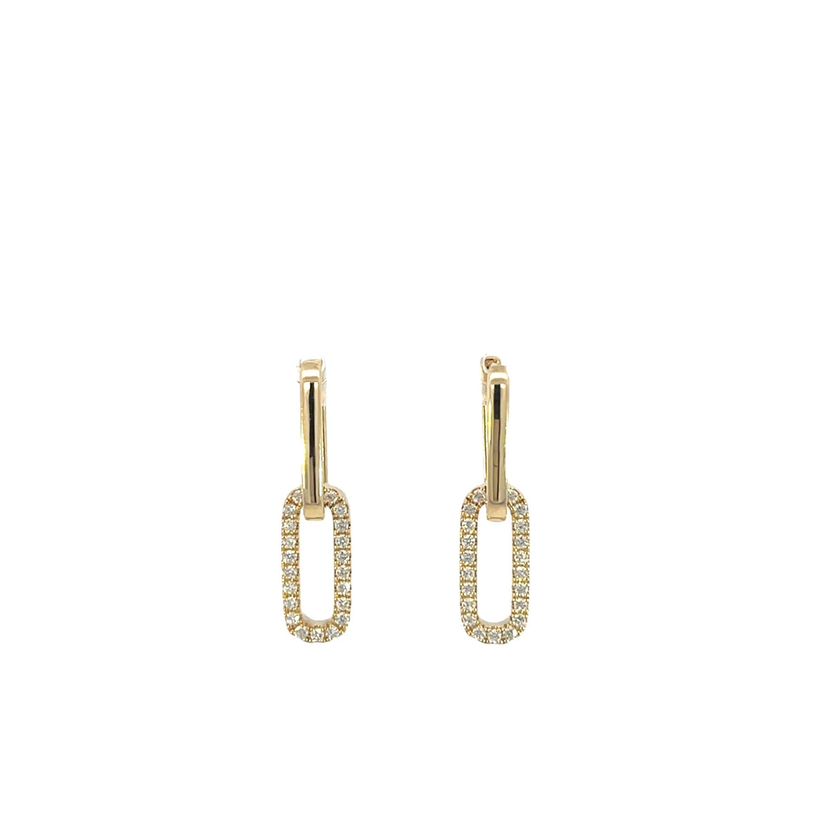 Lab Grown Diamond Paperclip Earrings - Markbridge Jewellers