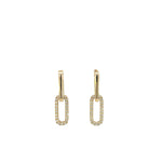 Lab Grown Diamond Paperclip Earrings - Markbridge Jewellers