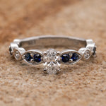 Lab Grown Diamond & Sapphire Dress Ring - Markbridge Jewellers