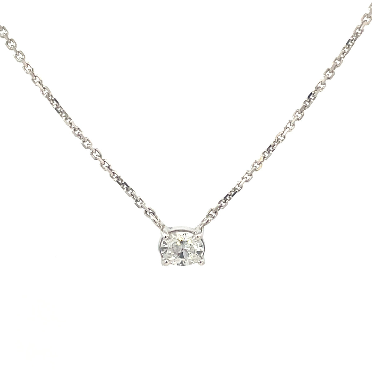 Lab Grown Oval Diamond Necklace - Markbridge Jewellers