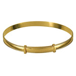 Ladies Rope Edge Expanding Bangle - Markbridge Jewellers